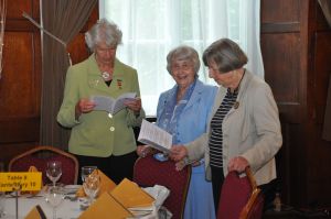 Canterbury ladies waiting to sit down